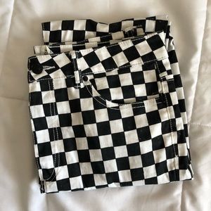 Forever 21 Black and White Checkered pants